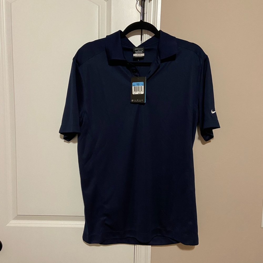Navy Blue Nike Polo Medium